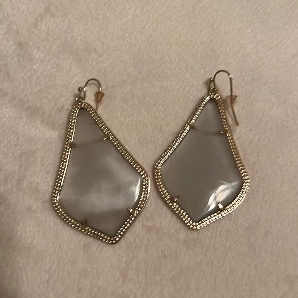 Kendra Scott Alexandra Gold Slate Earrings